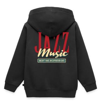 Jazz - Sweat Premium à capuche enfant bio - noir - Dos - AI Model Kid Male (0cm)