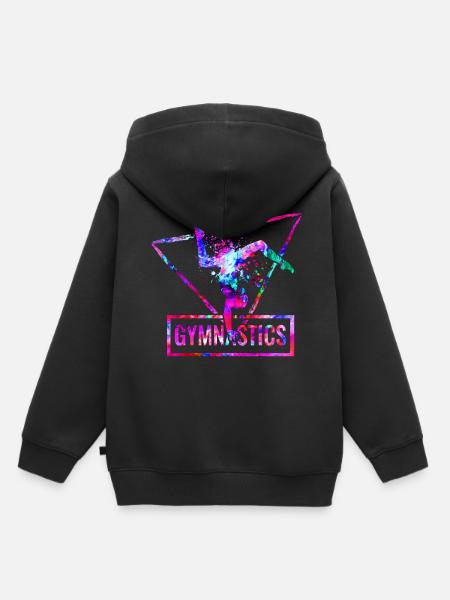 Gymnastique - Sweat Premium à capuche enfant bio - noir
