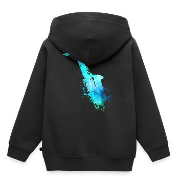 saxophone - Kids Premium Organic Hoodie - black - Back - AI Model Kid Male (0cm)