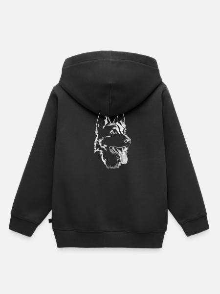 Schäferhund - Kinder Premium Organic Hoodie - Schwarz