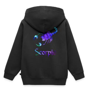 Scorpion - Sweat Premium à capuche enfant bio - noir - Dos - AI Model Kid Male (0cm)
