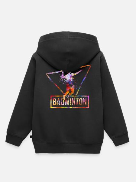 Badminton - Kinder Premium Organic Hoodie - Schwarz