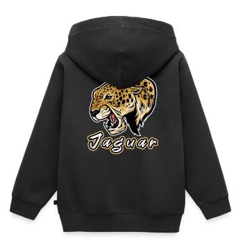jaguar - Sweat Premium à capuche enfant bio - noir - Dos - AI Model Kid Male (0cm)