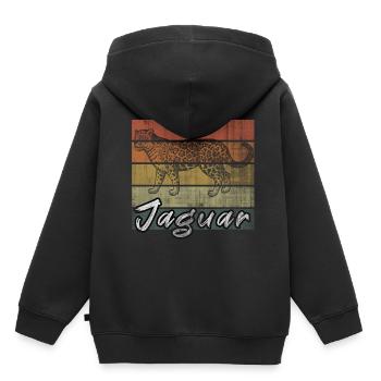 jaguar - Sweat Premium à capuche enfant bio - noir - Dos - AI Model Kid Male (0cm)