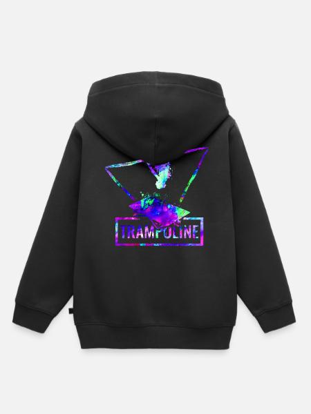Trampolin - Kinder Premium Organic Hoodie - Schwarz