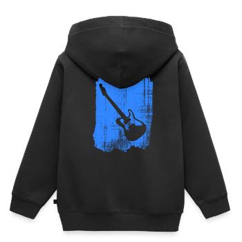 guitar - Kids Premium Organic Hoodie - black - Back - AI Model Kid Male (0cm)
