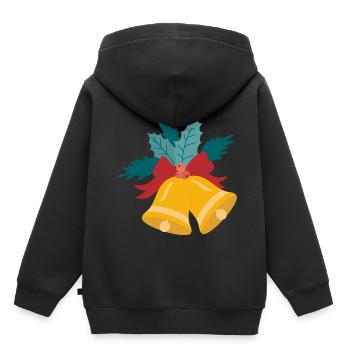 Christmas bell - Kids Premium Organic Hoodie - black - Back - AI Model Kid Male (0cm)