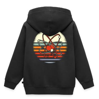 Science atome molécule physique - Sweat Premium à capuche enfant bio - noir - Dos - AI Model Kid Male (0cm)