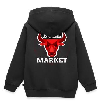 Bullenmarkt Krypto Chart Kryptowährung Hodler - Kinder Premium Organic Hoodie - Schwarz - Hinten - AI Model Kid Male (0cm)