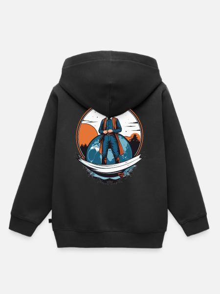 Amisch Mann - Kinder Premium Organic Hoodie - Schwarz