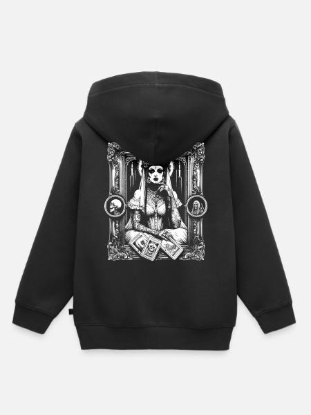 Viktorianisches Tarot-Diagramm - Kinder Premium Organic Hoodie - Schwarz