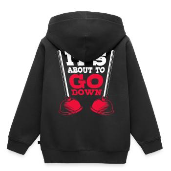 Plombier Plombier - Sweat Premium à capuche enfant bio - noir - Dos - AI Model Kid Male (0cm)