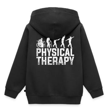 Evolution Physiotherapie - Kinder Premium Organic Hoodie - Schwarz - Hinten - AI Model Kid Male (0cm)
