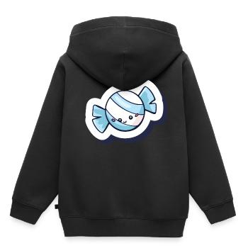 Bonbon - Sweat Premium à capuche enfant bio - noir - Dos - AI Model Kid Male (0cm)