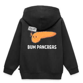 Diabetes Diabetic Insulin - Kids Premium Organic Hoodie - black - Back - AI Model Kid Male (0cm)
