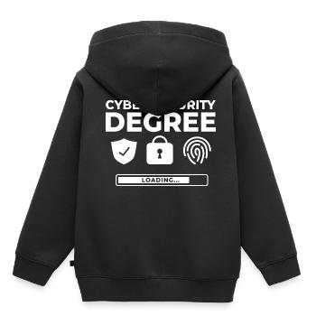 Cyber Security Information Computer Sicherheit - Kinder Premium Organic Hoodie - Schwarz - Hinten - AI Model Kid Male (0cm)