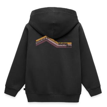 Retro grunge Fichtelhills Mountain Biking - Kids Premium Organic Hoodie - black - Back - AI Model Kid Male (0cm)