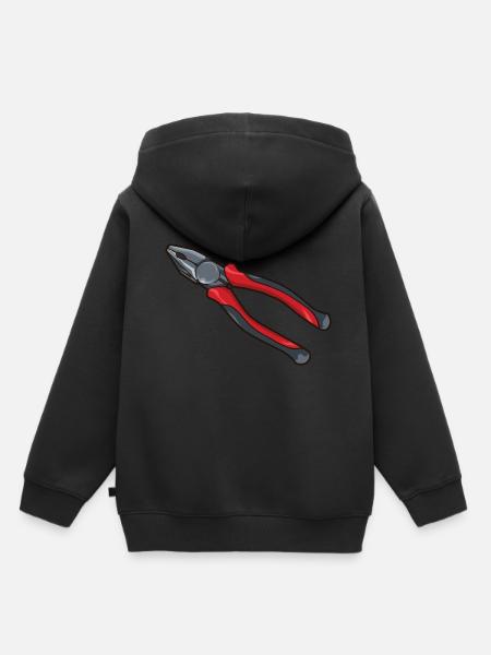 Zange - Kinder Premium Organic Hoodie - Schwarz