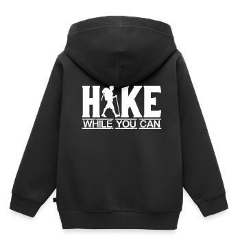 hiking hiking - Kids Premium Organic Hoodie - black - Back - AI Model Kid Male (0cm)