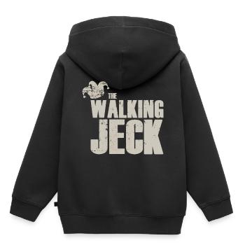le jeck qui marche - Sweat Premium à capuche enfant bio - noir - Dos - AI Model Kid Male (0cm)