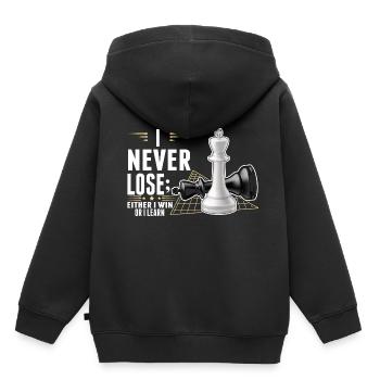 Smart Chess Player Intelligentes Brettspiel - Kinder Premium Organic Hoodie - Schwarz - Hinten - AI Model Kid Male (0cm)