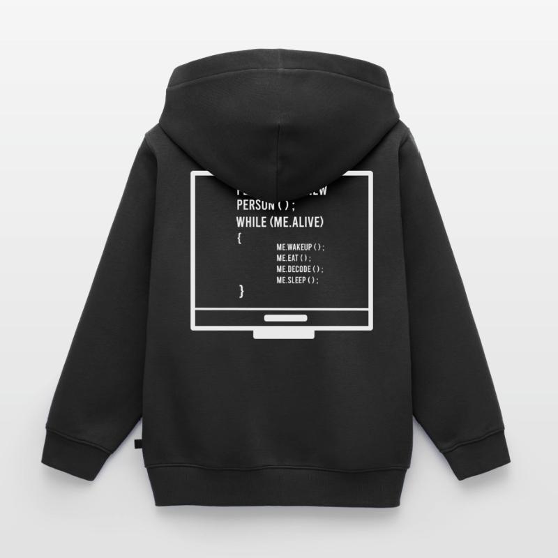 Programmation programmation Programmeurs d’ordinateur Sweat Premium à capuche enfant bio
