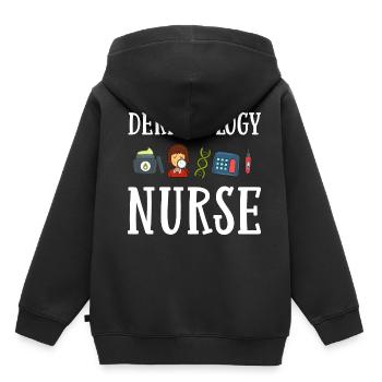 Dermatology Skin Care Skin Medicine Disease - Kids Premium Organic Hoodie - black - Back - AI Model Kid Male (0cm)