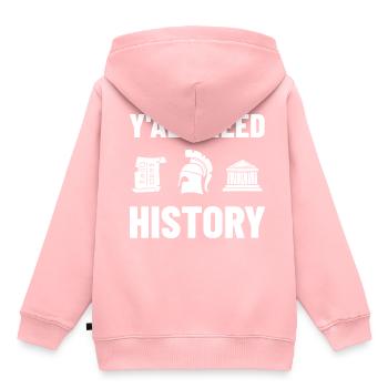 Geschichte Lehrer Lektion Professor Historiker - Kinder Premium Organic Hoodie - Rosa - Hinten - AI Model Kid Female (0cm)
