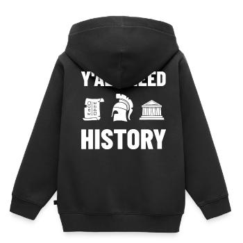 History Teacher Lesson Professor Historian - Kids Premium Organic Hoodie - black - Back - AI Model Kid Male (0cm)