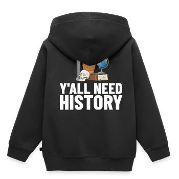 History Teacher Lesson Professor Historian - Kids Premium Organic Hoodie - black - Back - AI Model Kid Male (0cm)