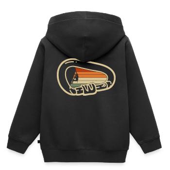 Alpinistes alpinistes - Sweat Premium à capuche enfant bio - noir - Dos - AI Model Kid Male (0cm)