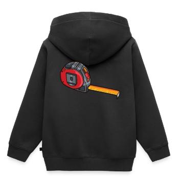 tape measure - Kids Premium Organic Hoodie - black - Back - AI Model Kid Male (0cm)