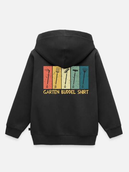 Garten Buddel Gärtner - Kinder Premium Organic Hoodie - Schwarz