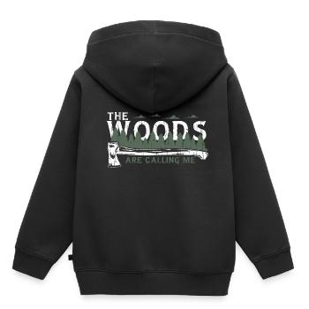Chemise Lumberjack Woods - Sweat Premium à capuche enfant bio - noir - Dos - AI Model Kid Male (0cm)