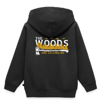 lumberjack - Kids Premium Organic Hoodie - black - Back - AI Model Kid Male (0cm)