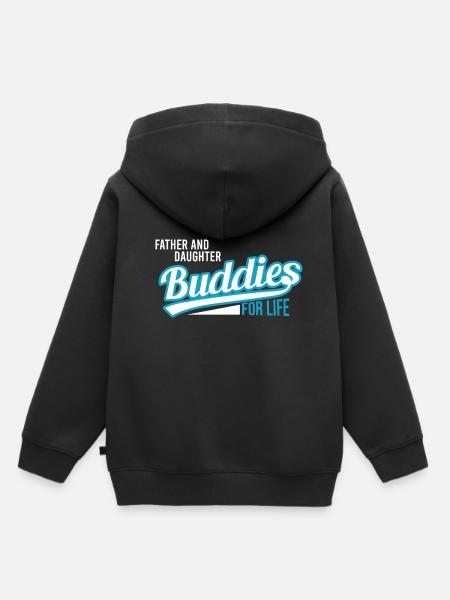 Vater und Tochter - Kinder Premium Organic Hoodie - Schwarz