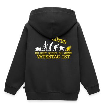Soldering: You're not you when men's day - Kids Premium Organic Hoodie - black - Back - AI Model Kid Male (0cm)