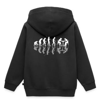 Chess Evolution Chess Board Chess Player - Kids Premium Organic Hoodie - black - Back - AI Model Kid Male (0cm)