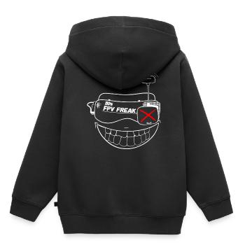 FPV FREAK SMILE - Sweat Premium à capuche enfant bio - noir - Dos - AI Model Kid Male (0cm)