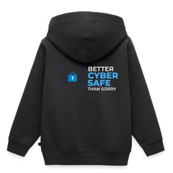 Cyber Security Information Computer Sicherheit - Kinder Premium Organic Hoodie - Schwarz - Hinten - AI Model Kid Male (0cm)