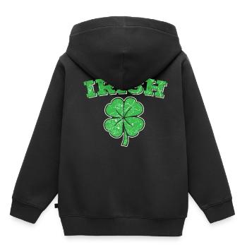 Irlande irlandais irlandais - Sweat Premium à capuche enfant bio - noir - Dos - AI Model Kid Male (0cm)