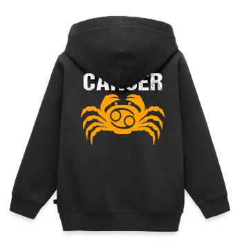 Krebs Krebs Tierkreis Horoskop - Kinder Premium Organic Hoodie - Schwarz - Hinten - AI Model Kid Male (0cm)