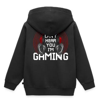 Jeux d'argent Jeux de hasard - Sweat Premium à capuche enfant bio - noir - Dos - AI Model Kid Male (0cm)