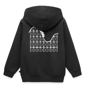 Ingénieur des montagnes russes - Sweat Premium à capuche enfant bio - noir - Dos - AI Model Kid Male (0cm)