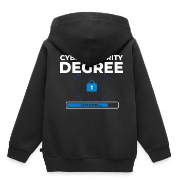Cyber Security Information Computer Sicherheit - Kinder Premium Organic Hoodie - Schwarz - Hinten - AI Model Kid Male (0cm)