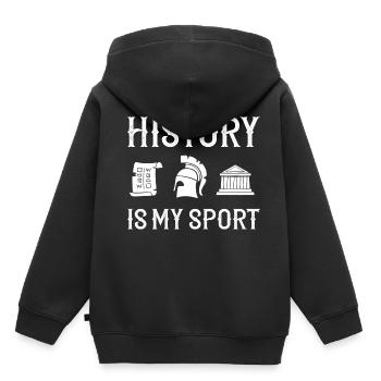 History Teacher Lesson Professor Historian - Kids Premium Organic Hoodie - black - Back - AI Model Kid Male (0cm)