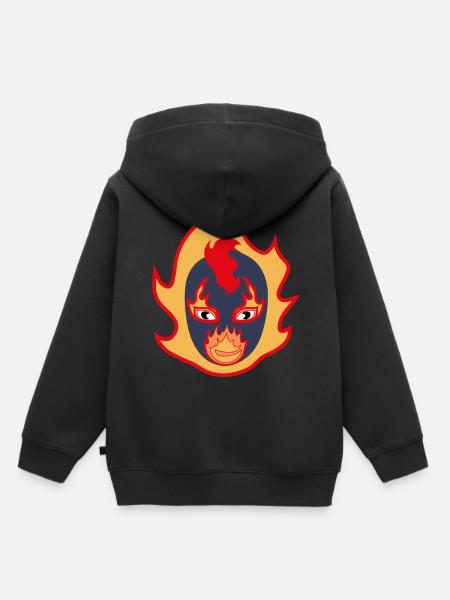 Fireball Boy - Kinder Premium Organic Hoodie - Schwarz