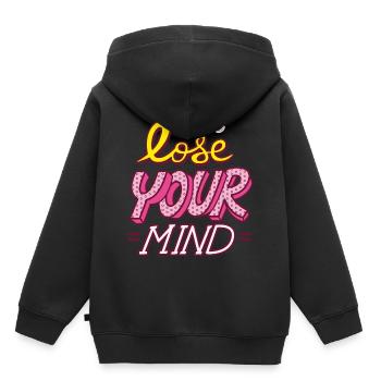 Do not lose your mind - children - Kids Premium Organic Hoodie - black - Back - AI Model Kid Male (0cm)