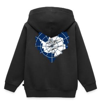 Antarctica - Kids Premium Organic Hoodie - black - Back - AI Model Kid Male (0cm)