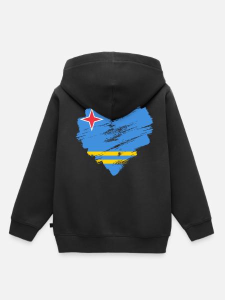 Aruba - Kinder Premium Organic Hoodie - Schwarz